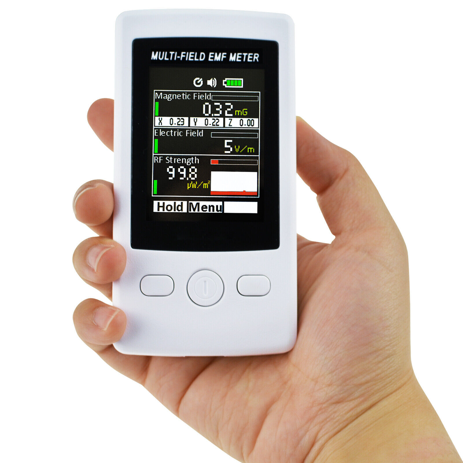 Professional Multi-Field EMF Detector Meter Electromagnetic Radiation 3-in-1