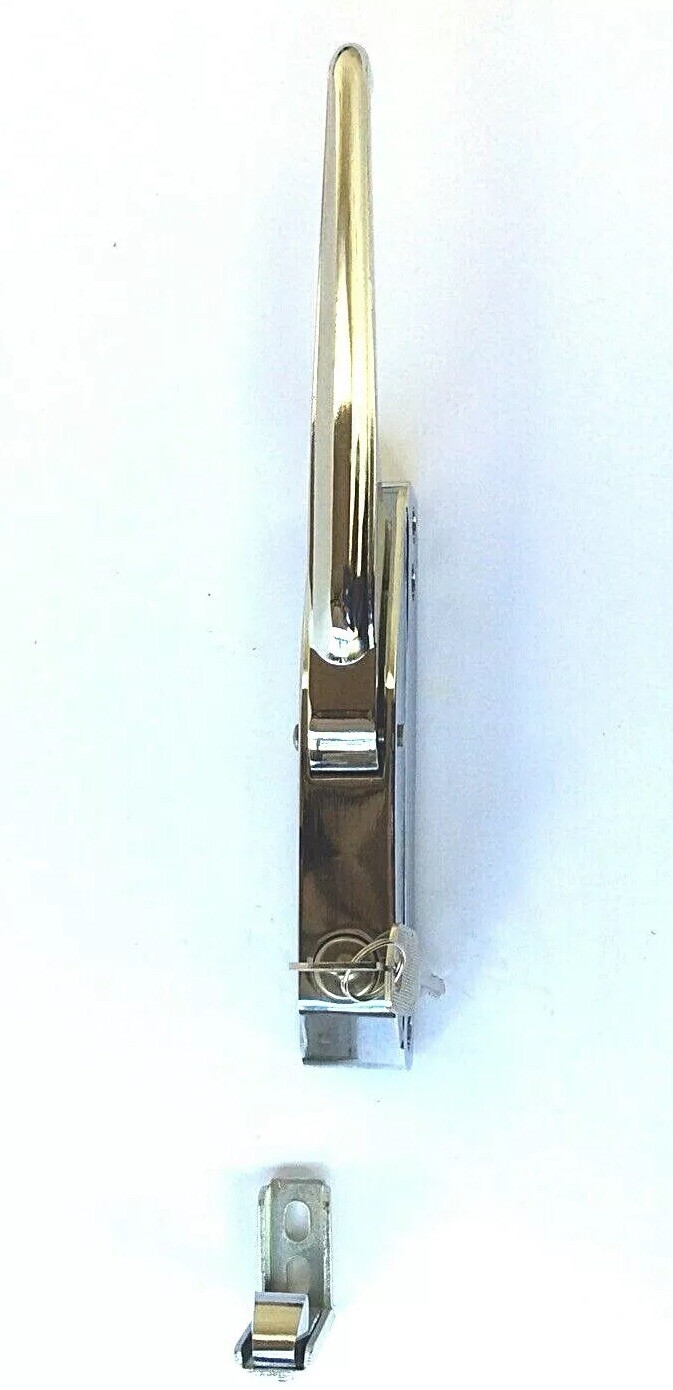 DOOR EDGEMOUNT MECHANICAL LATCH SET WITH ADJUSTABLE STRIKER & KEYS