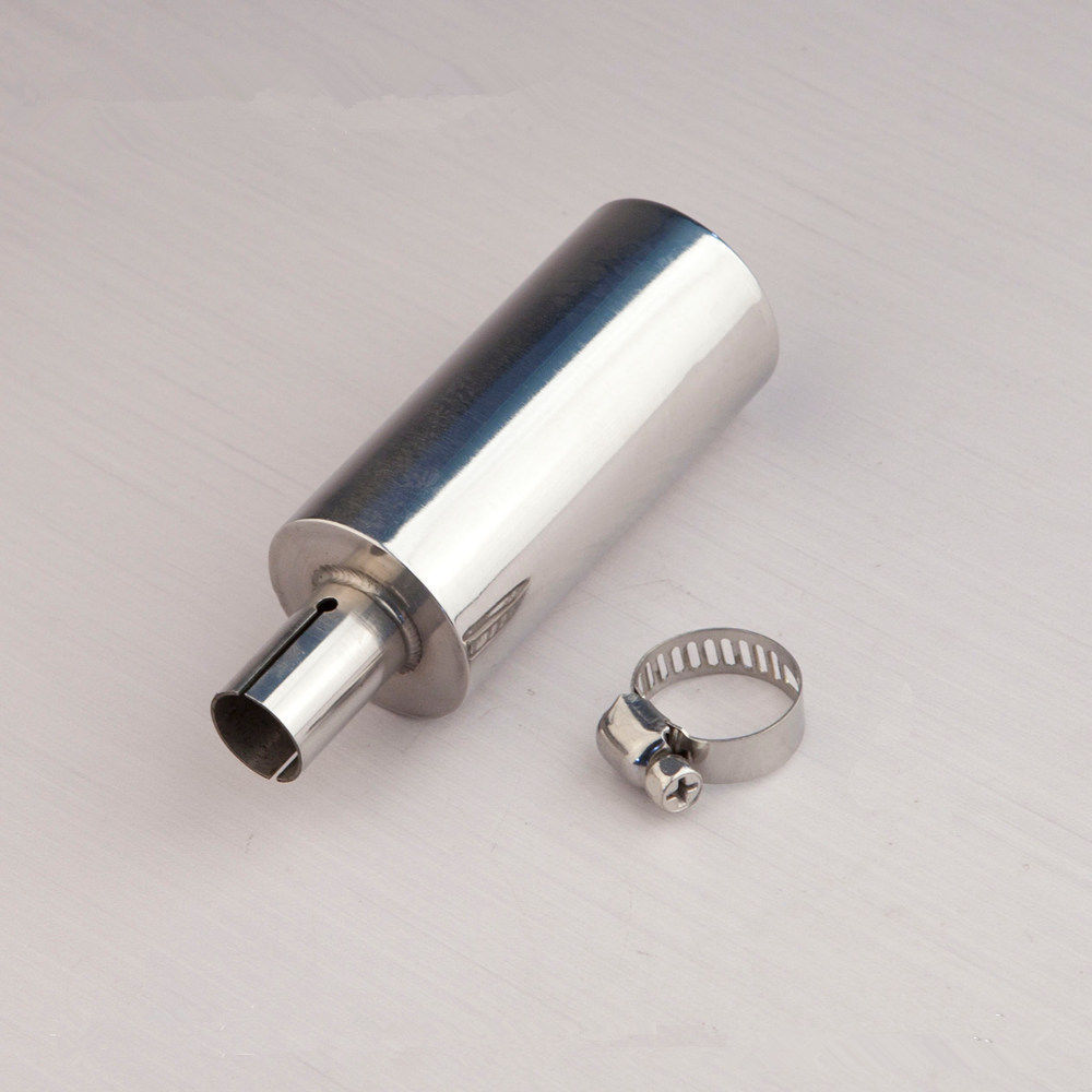 RC Boat Stainless Steel Muffler Silencer for 23cc - 26cc Gas Engine Pipe AM#201
