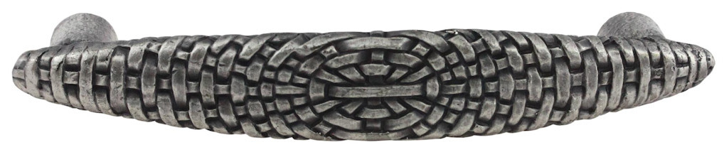 (5 Pack) 3-3/4 inch Longaberger Basket Pull Solid Antique Pewter