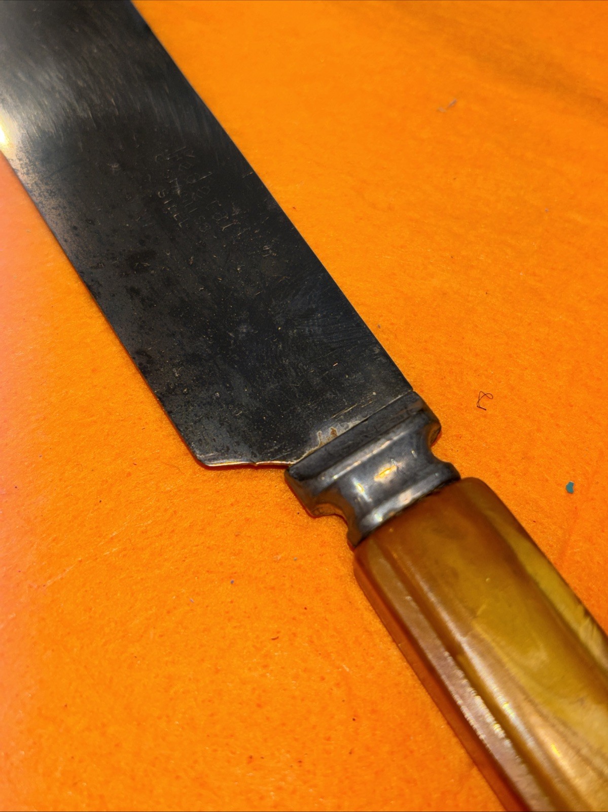 Vintage Stainless Steel with Bakelite Handle Meat Carving Knife