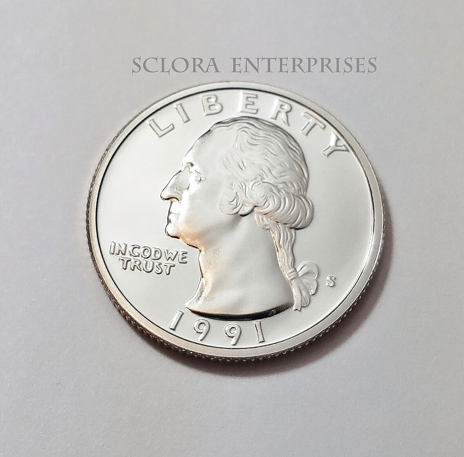 1991 S WASHINGTON *PROOF* QUARTER  **FREE SHIPPING**