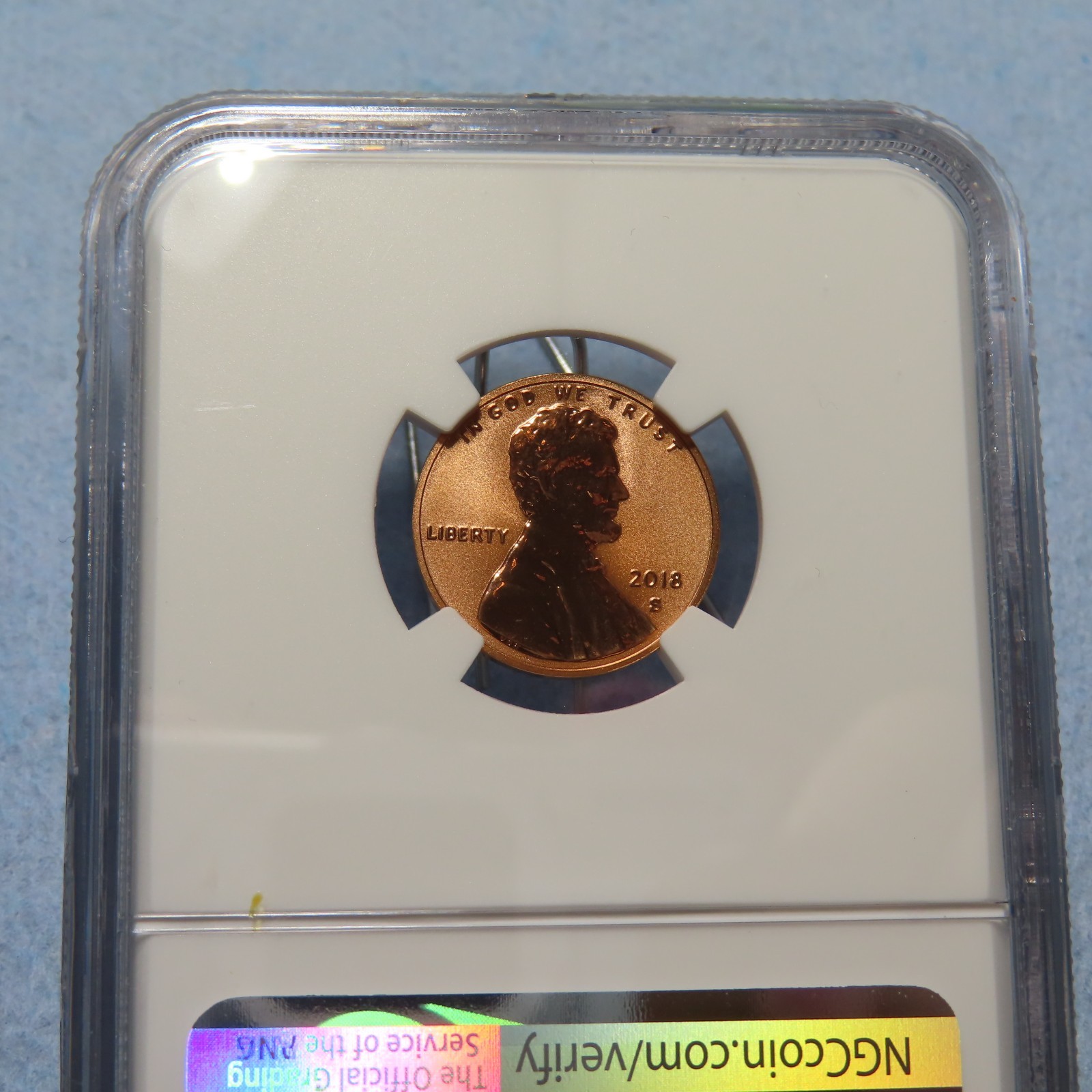 2018 S NGC PF 70 RD REVERSE PROOF SMALL CENT FROM SILVER REVERSE PROOF SET