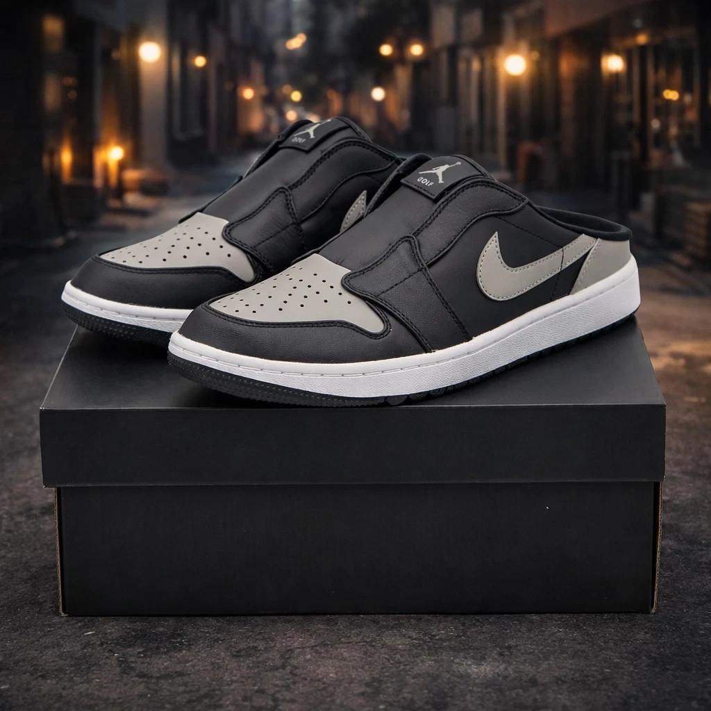 (MEN) Jordan 1 Mule Golf 'Shadow' FJ1214-003 Size US 7-12