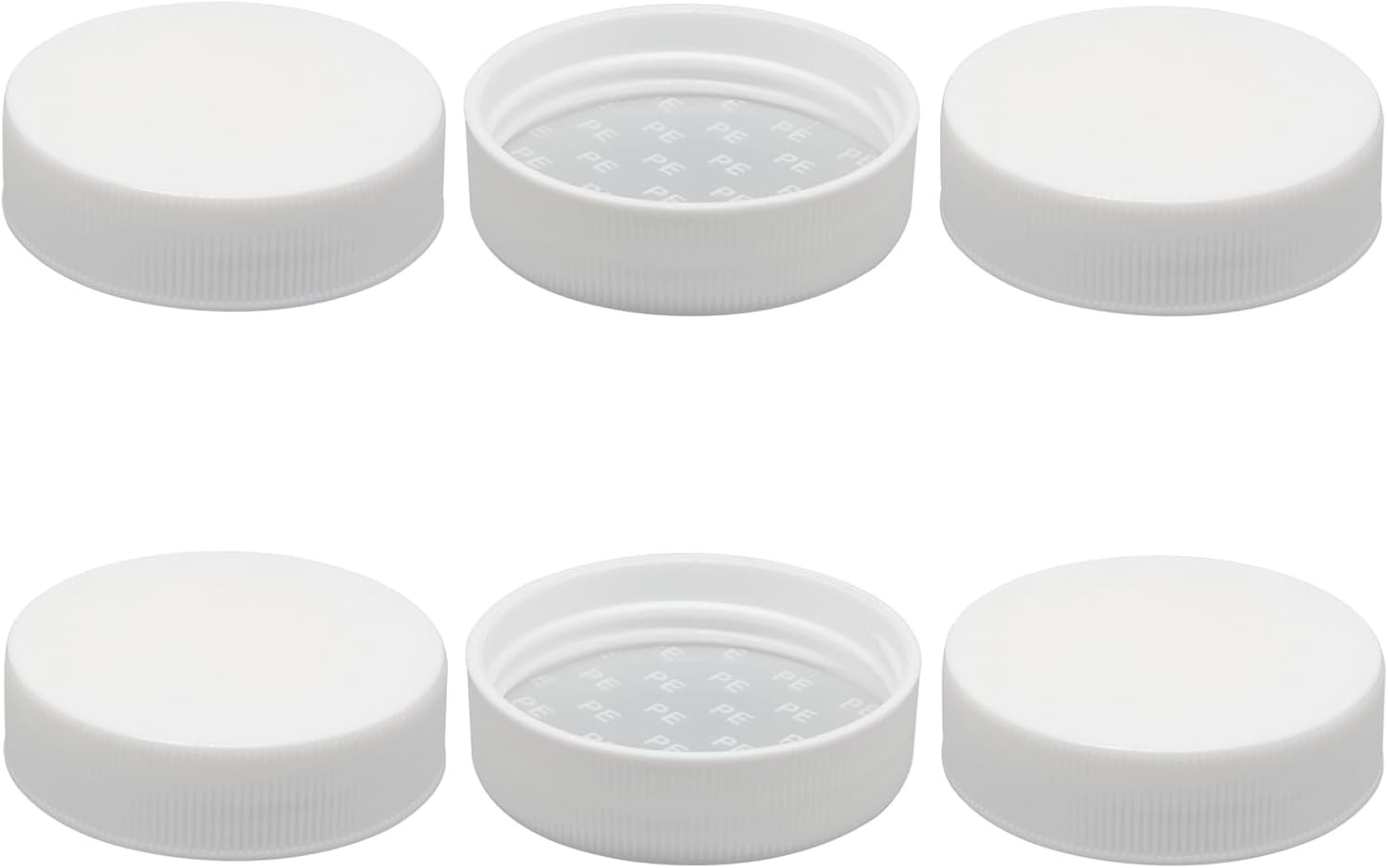 Water Jug Caps, White, 6Pcs, 53Mm | Screw Top, for 3 and 5 Gallon Water Bottle