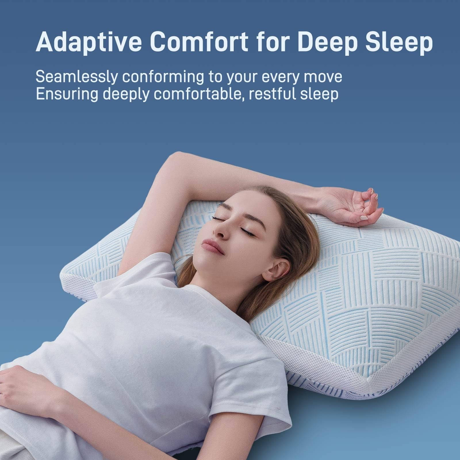 Alkyonos Shredded Memory Foam Cooling Soft Bamboo Viscose Pillow Queen Size, ...