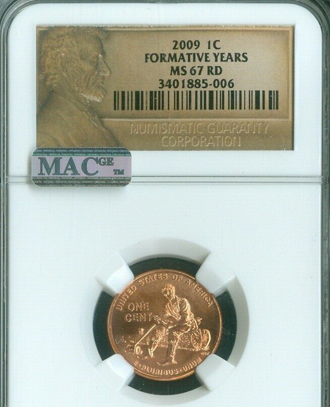 2009 Lincoln Cent Formative Years NGC MS67 RED MAC Quality