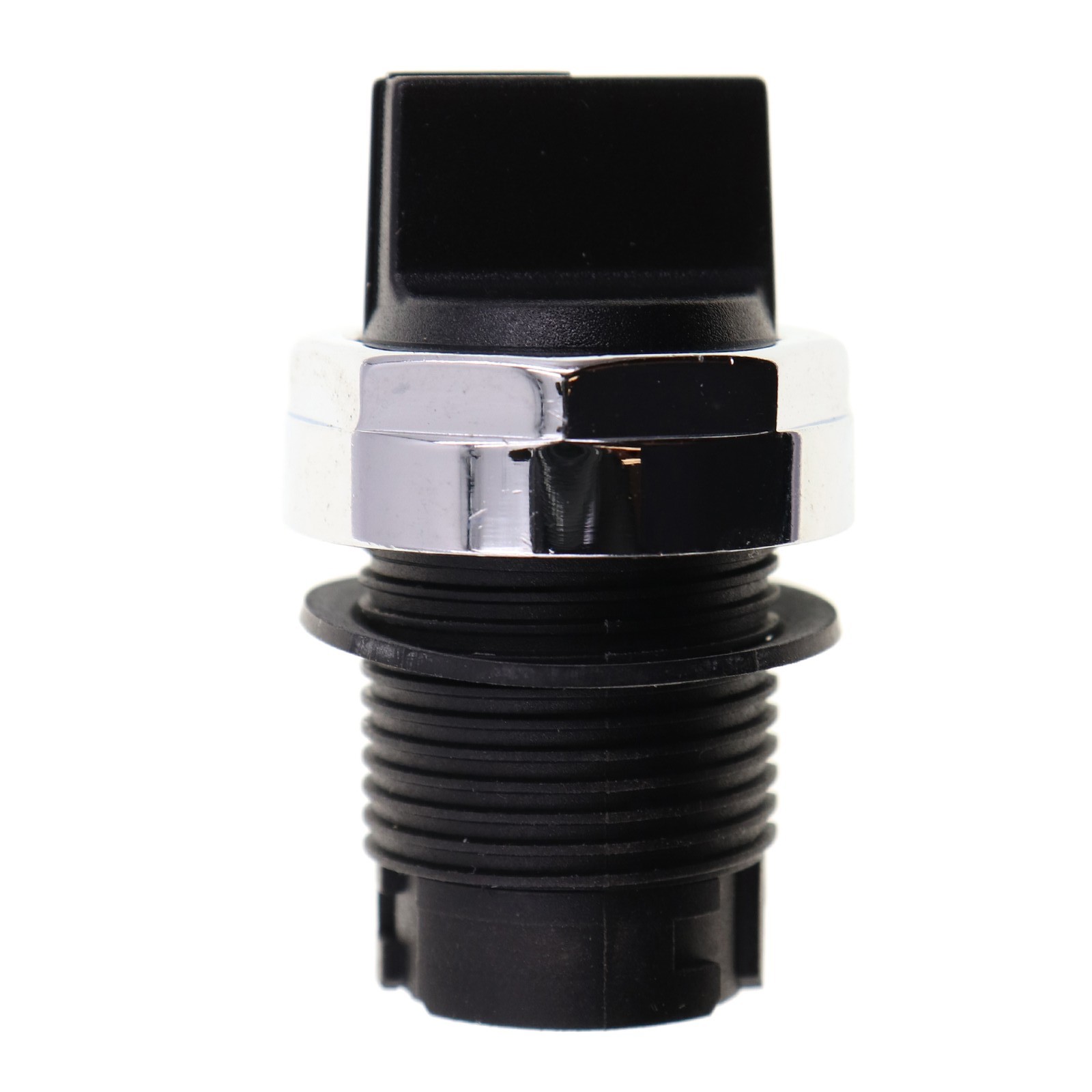 EATON E22XJ1 SELECTOR SWITCH KNOB, 3-POSITION, CHROME BEZEL