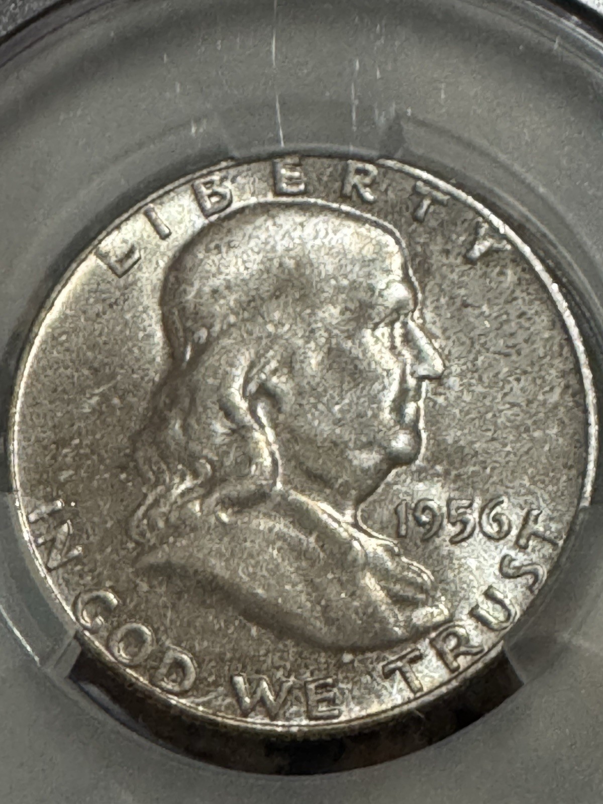 1956 Franklin Half Dollar, CACG MS65 FBL, Original Mint Set, Free shipping