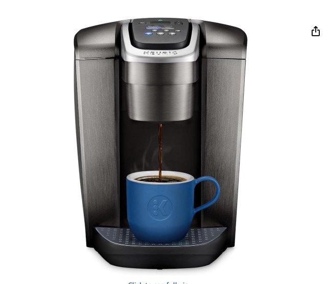 Keurig K-Elite Single Serve K-Cup Pod Coffee Maker - Brushed Slate