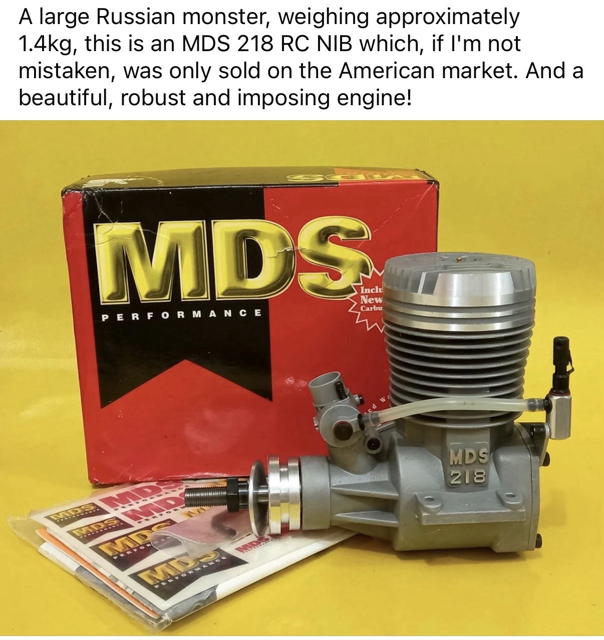 MDS 218 RC  Plane Engine