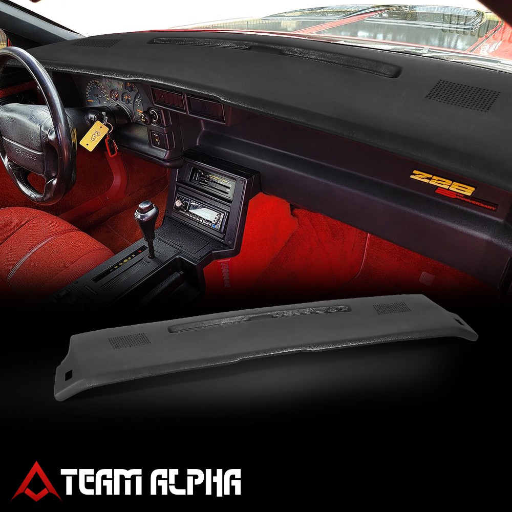 Fits 84-92 Chevy Camaro Textured Molded Front Dash Cap Cover Overlay
