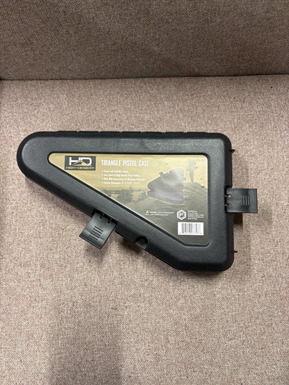Triangle Hard Pistol Case For Sub Compact Small Frame Foam Lockable New