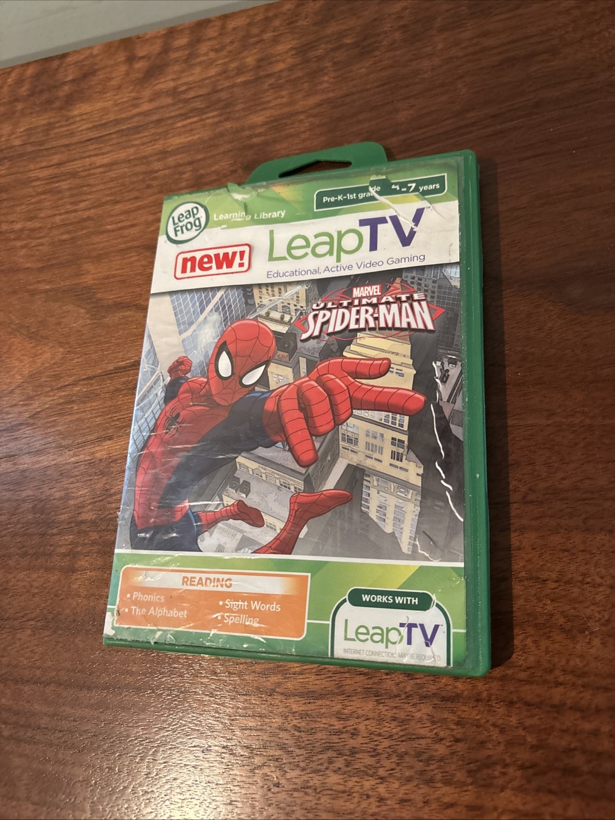 Leap Frog Marvel Ultimate Spider-Man Leap TV Ages 4-7 Good Used Condition