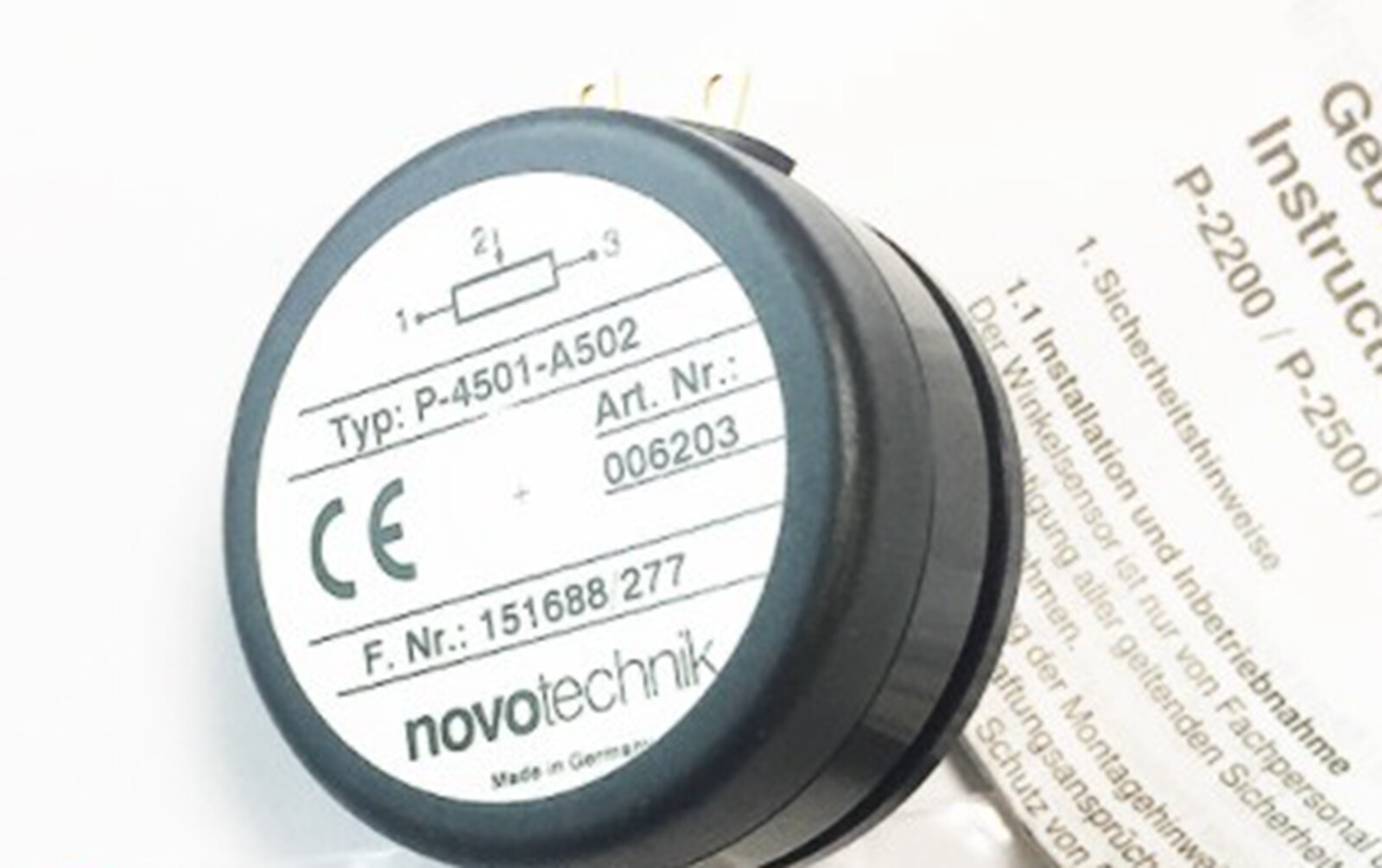New In Box NOVOTECHNIK P-4501-A502 Rotary Sensor