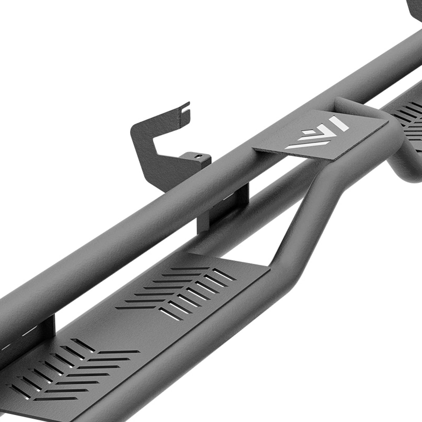 Two Raised Steps Running Boards for Double Cab Extended Cab