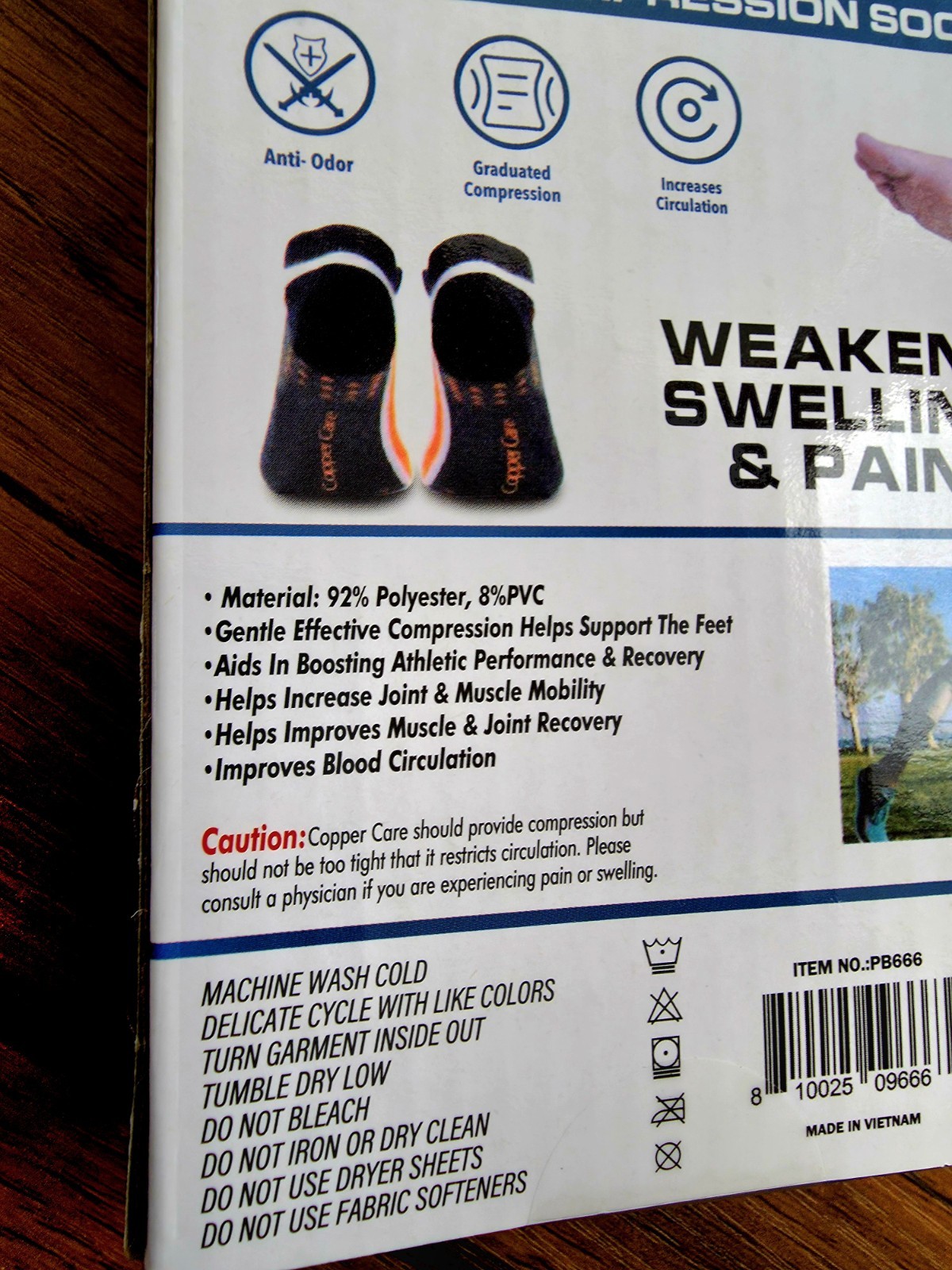 Copper Care Copper Compression Socks 1 Pk Adult. Ankle Socks