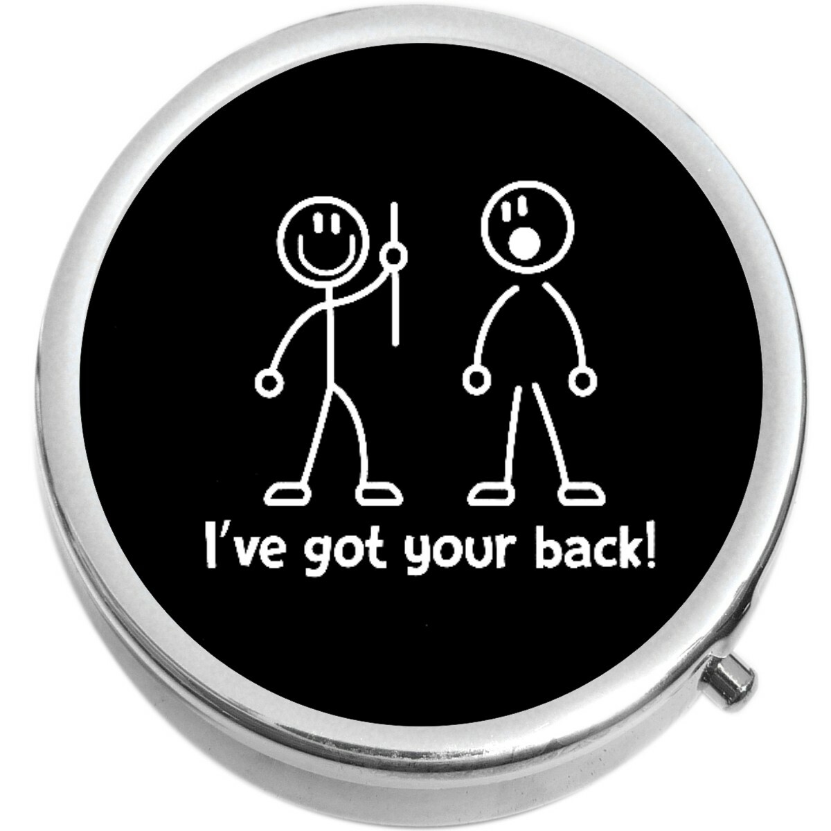 I've Got Your Back  Medicine Vitamin Pill Box