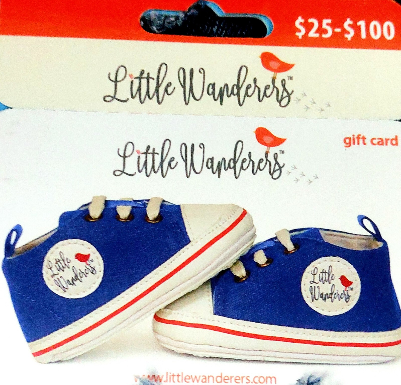 GIFT CARD BABY SHOES VALUE $60 LITTLE WANDERERS!!