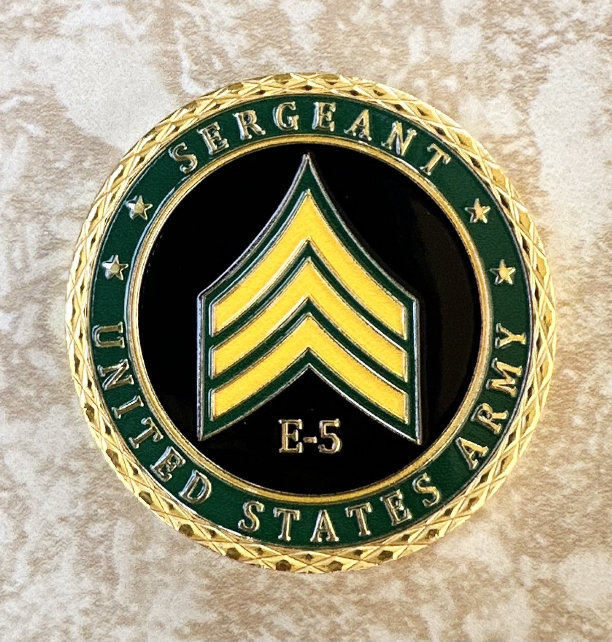 U.S. Army Sergeant E-5 Challenge Coin ·IN STOCK· ·FAST SHIPPING· ·NEW·