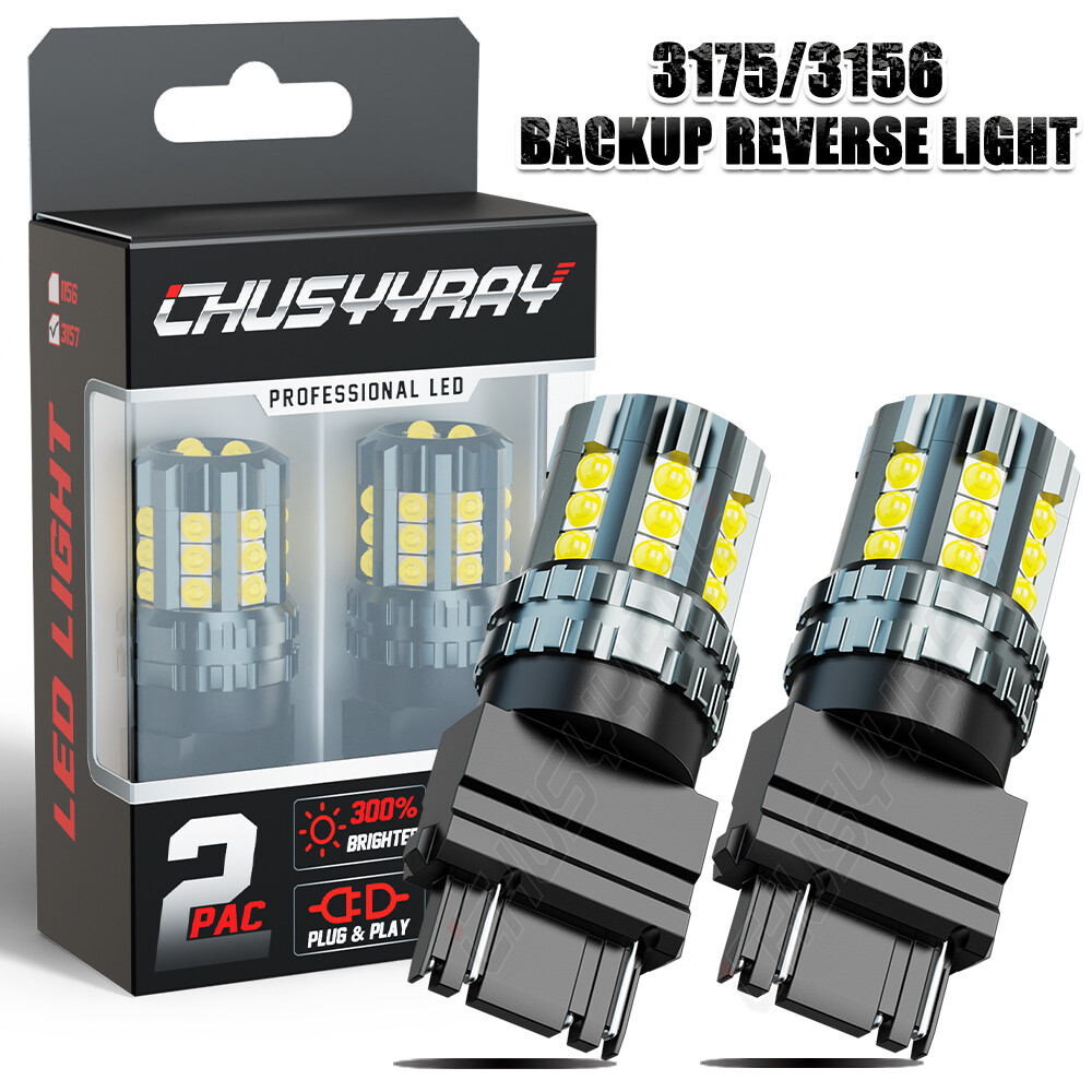For 1988-1998 Chevrolet C1500 3157 White LED Back up Reverse Light Bulbs Of 2 US