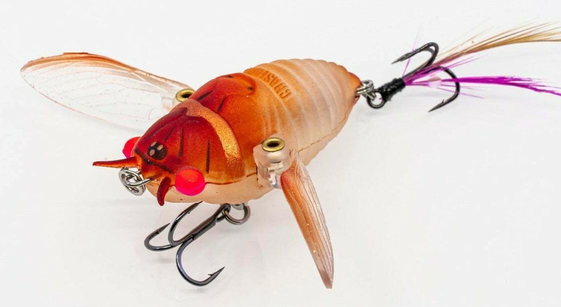Chasebaits Ripple Cicada Wakebait Crawler 1 3/4 in Hollow Bodied Pink Stunner