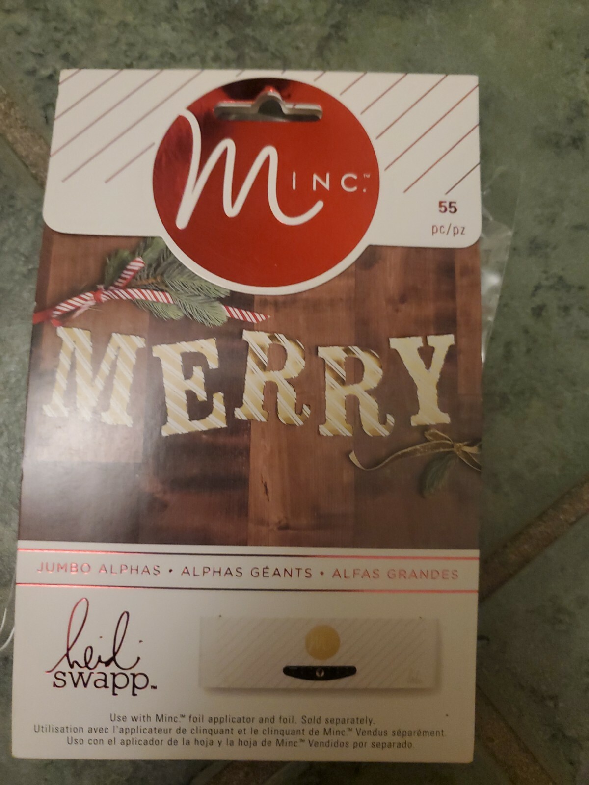 HEIDI SWAPP - Minc Christmas -  Large Alphabet 312373 Use with Foil Applicator
