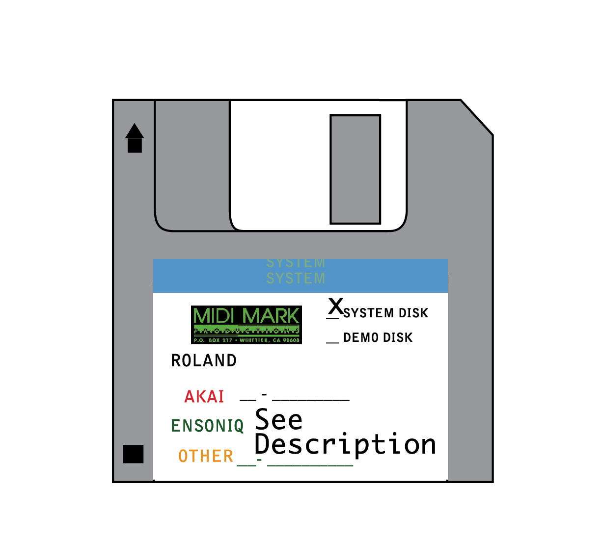 Operating System Startup Disk - Roland S-330 s330 s 330
