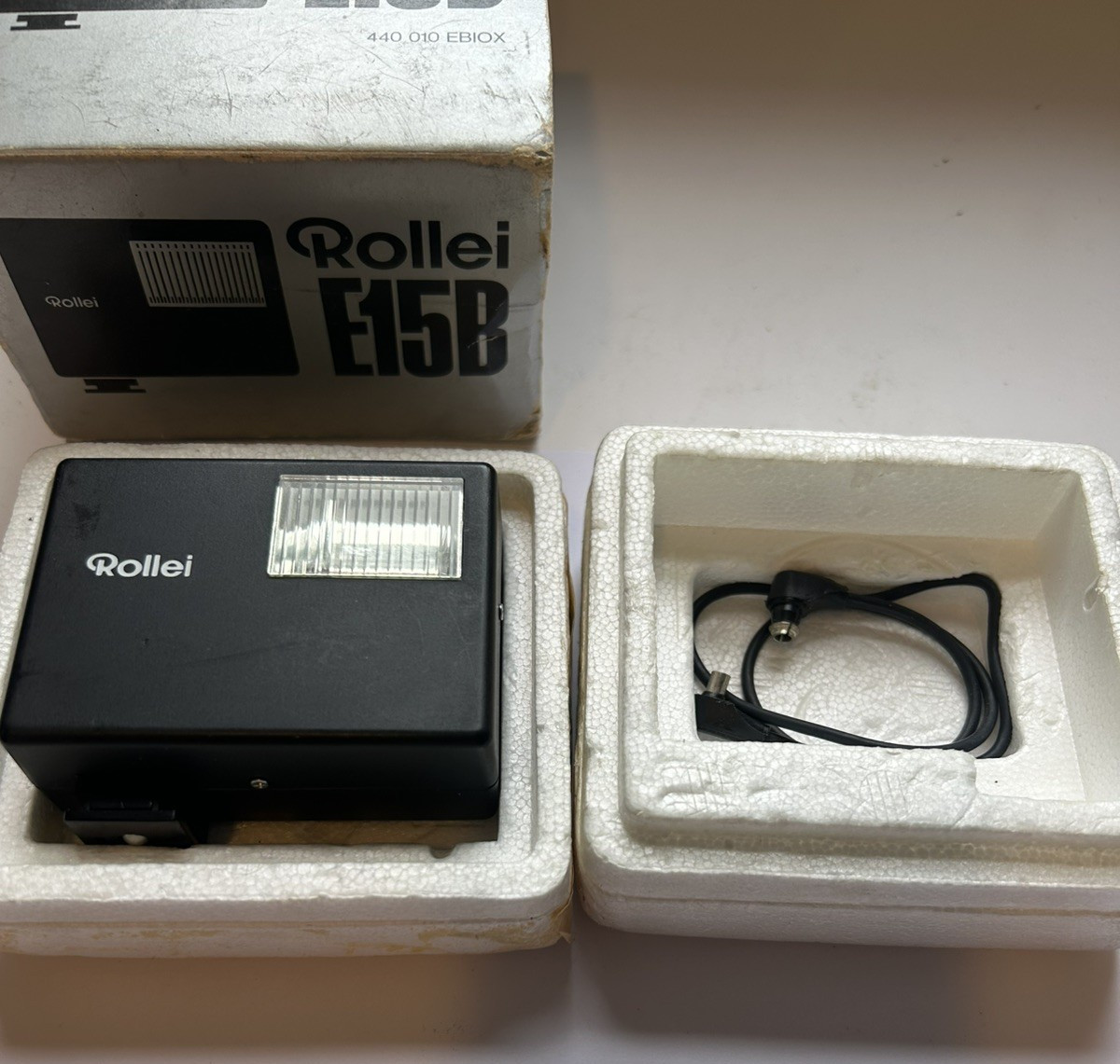 Rollei E 15B Electronic Flash – Vintage Hot Shoe Camera Flash
