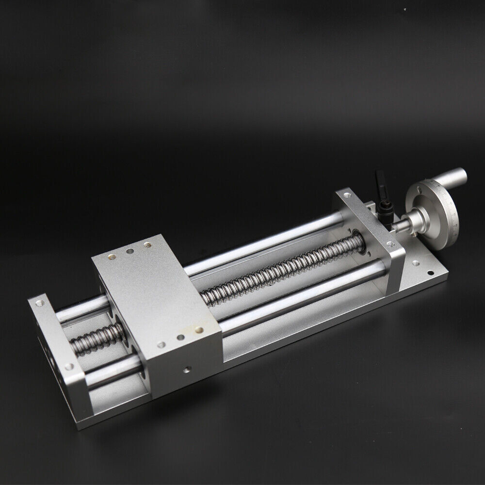 Linear Rail Slide Stage Actuator Table Manual Cross Sliding Table CNC Mill 200MM