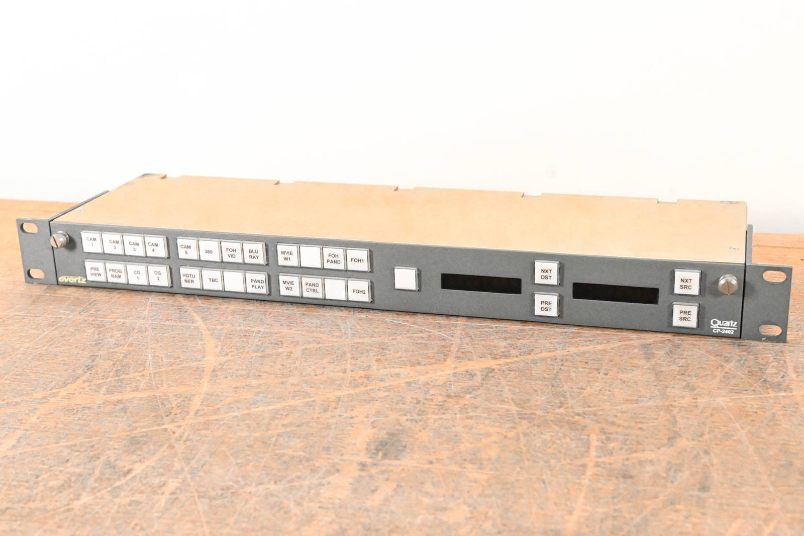 Evertz Quartz CP-2402 1RU 29-Button Remote Control Panel CG007AA