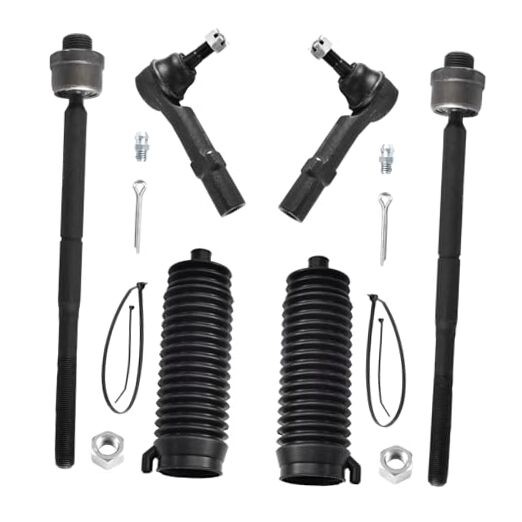 6pcs Front Tie Rods Kit for Chevy GMC Silverado Sierra Suburban Yukon XL 1500