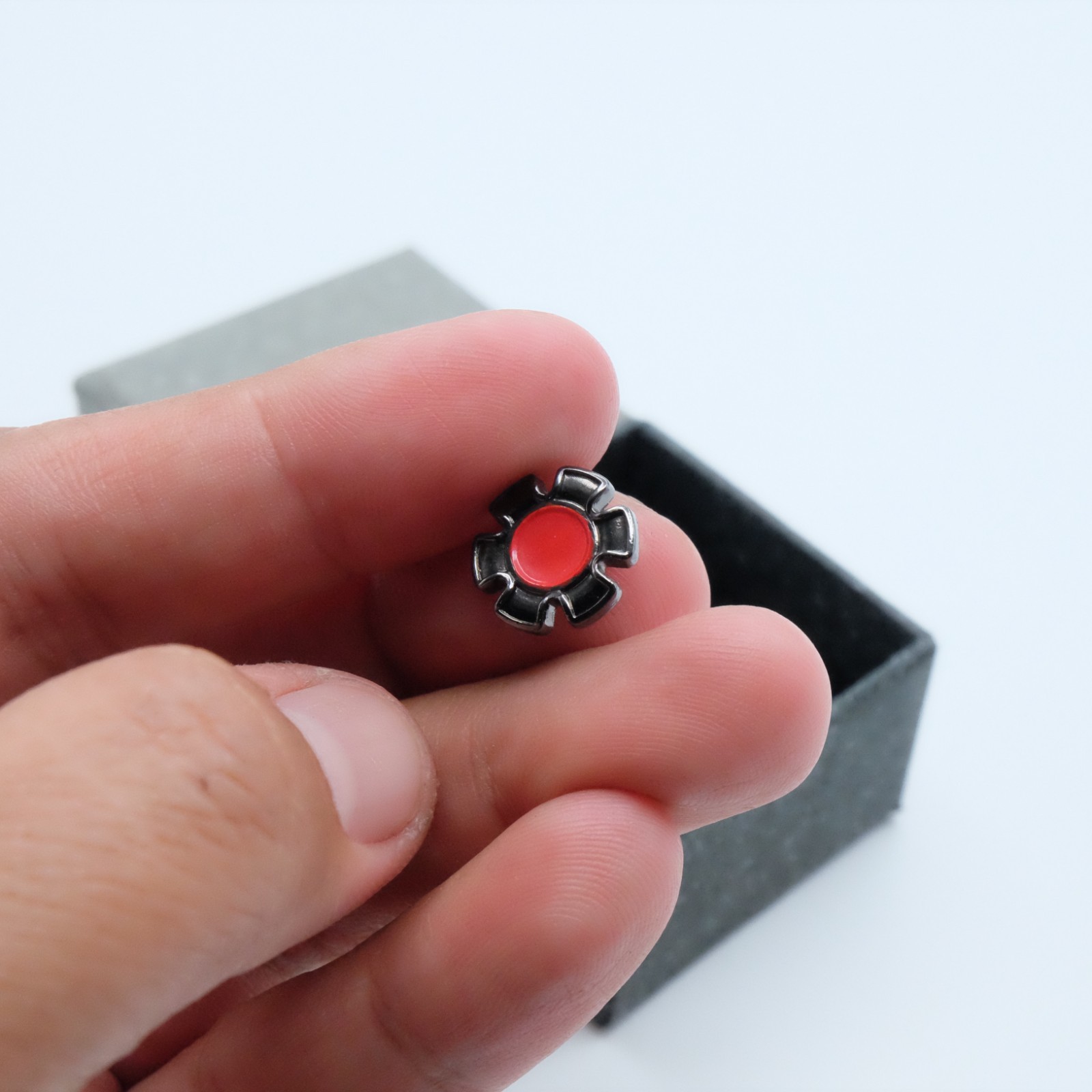 cam-in Soft Shutter Release Button Creative Red Flower Design