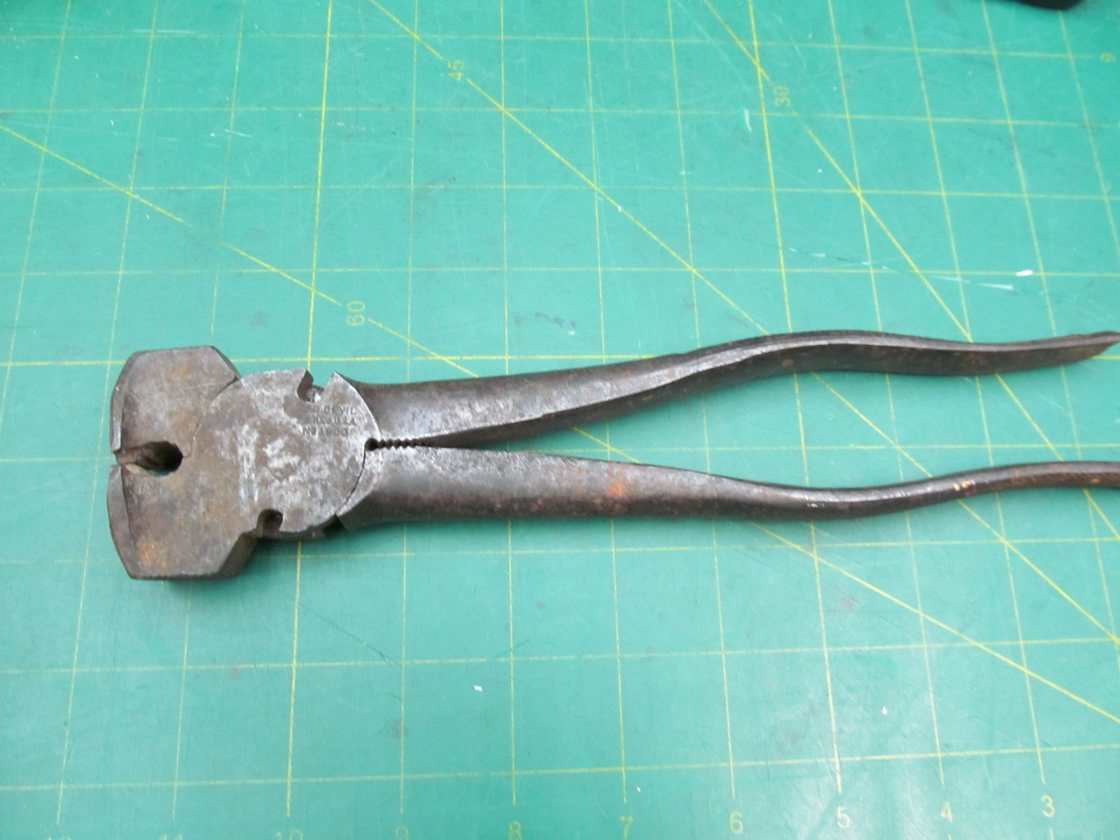 Vintage Red Devil Farrier Tongs Blacksmith Tool