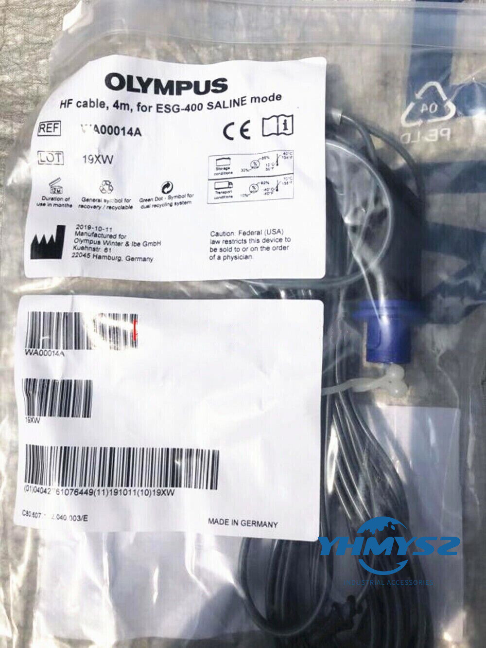 /New Olympus WA00014A Bipolar HF Cable 4m for ESG-400 SALINE Free Shipping