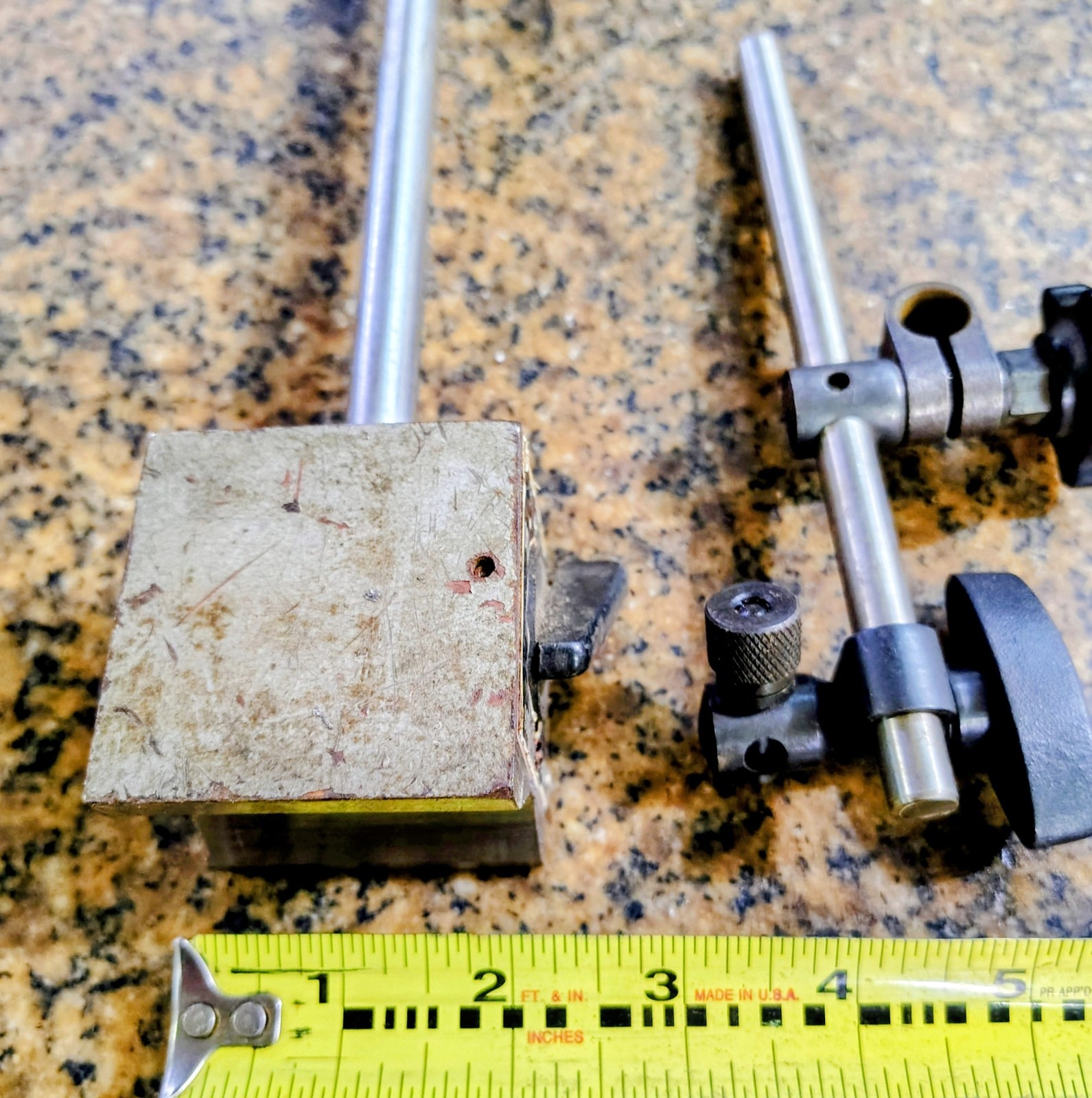 🗽 VINTAGE PHASE II MAGNETIC INDICATOR BASE MACHINIST/ TOOLMAKER