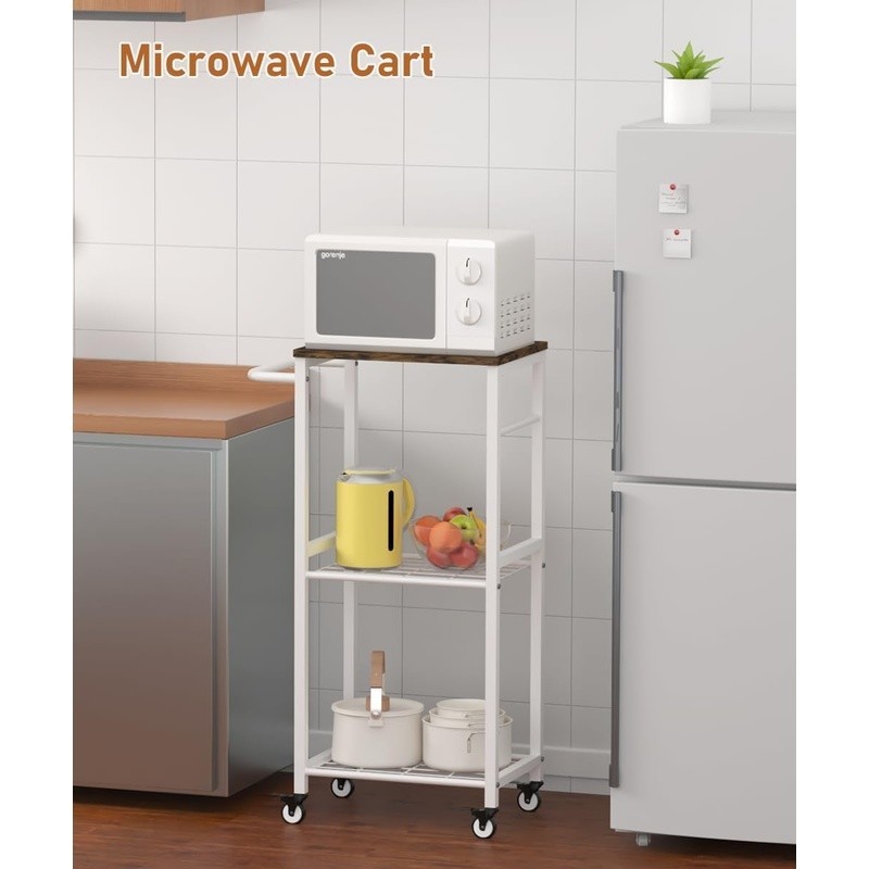 Mobile Kitchen Island Cart Multi-Purpose Utility Rack Rolling Storage Stand New