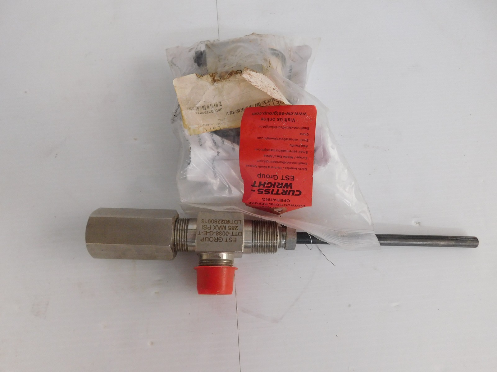 EST Group DTT-0038-G-E-T Hot Tapping Tool Pipe & 3/4" Pipe Flow Control (JSP111)