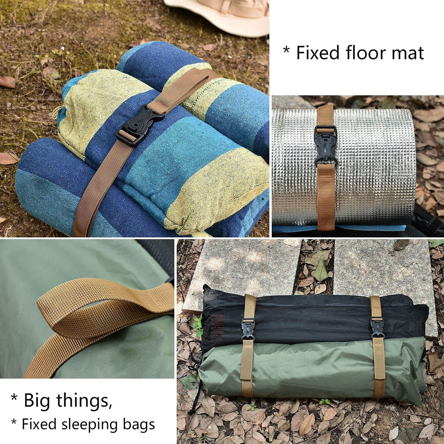 Backpack Accessory Strap Luggage Straps Cover Strap Sleeping Bag Strap Adjust...