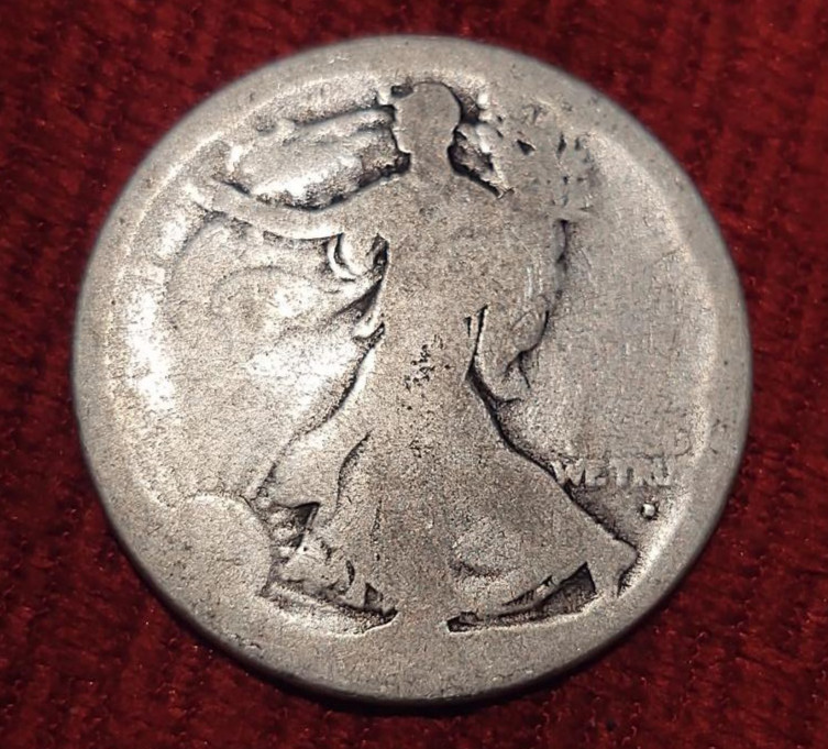 1917-D/S Walking Liberty Half Dollar Variety more visible than date Lowball