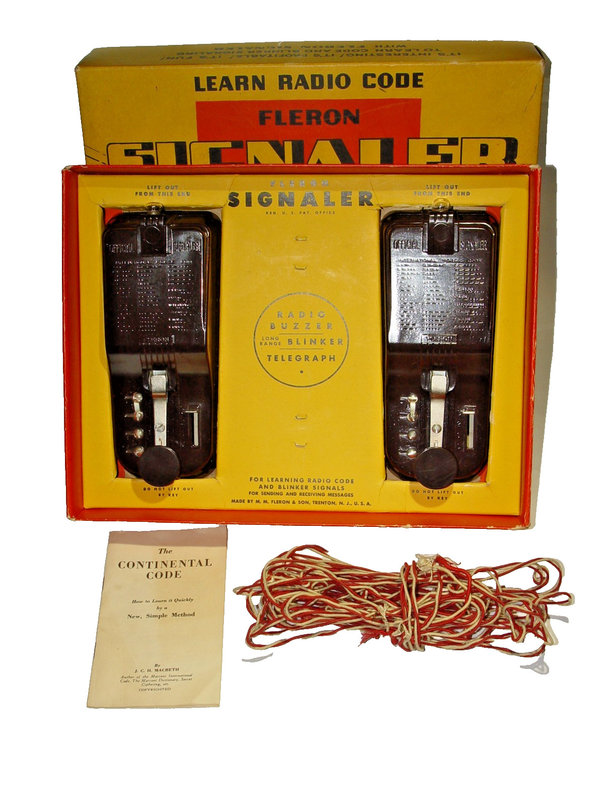 M.M. Fleron & Son Signaler Morse Code Telegraph Set