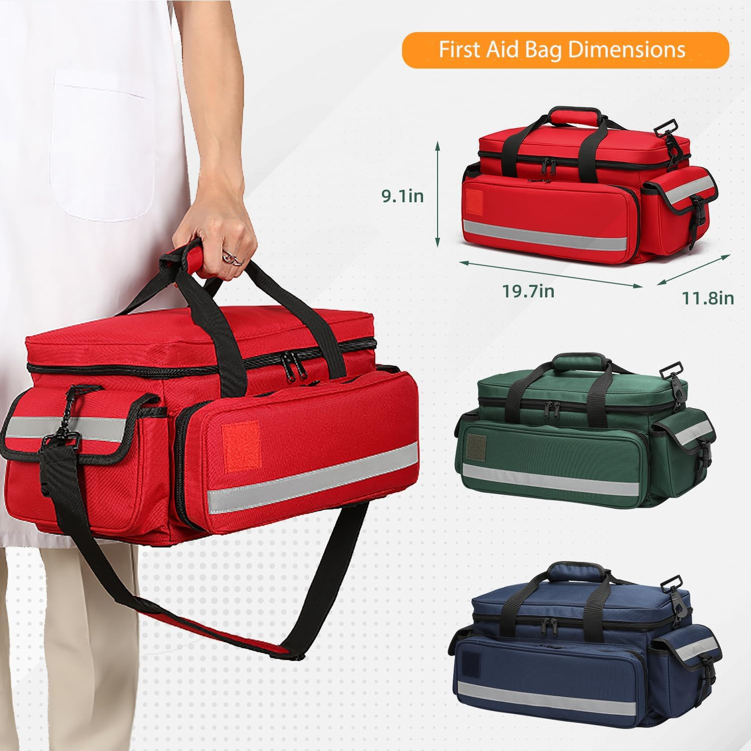 Medical Bag,First Aid Bag,First Responder Bag for Trauma,Emergency Medical Bag O