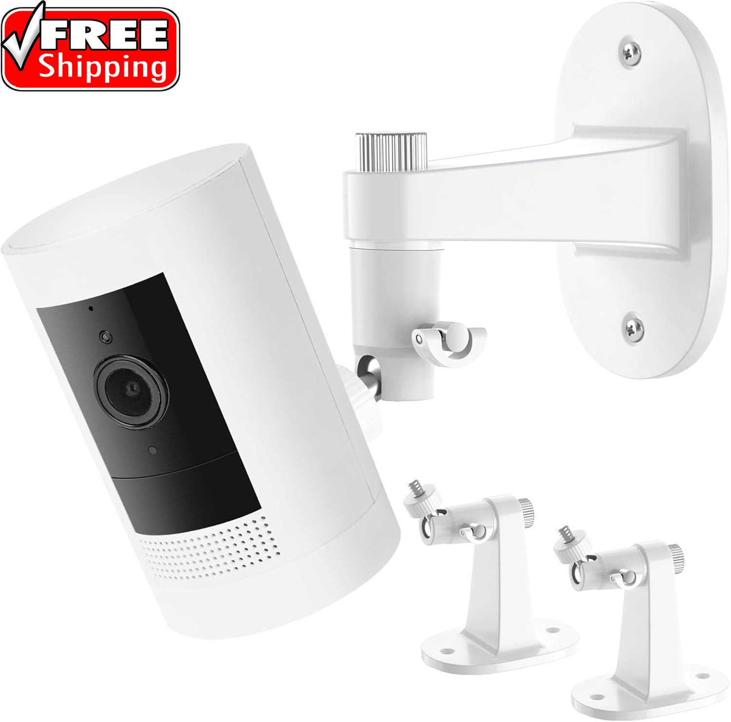 2Pack Ring Camera Wall Mount for Ring Stick up Cam & Ring Outdoor Cam Plus, 360