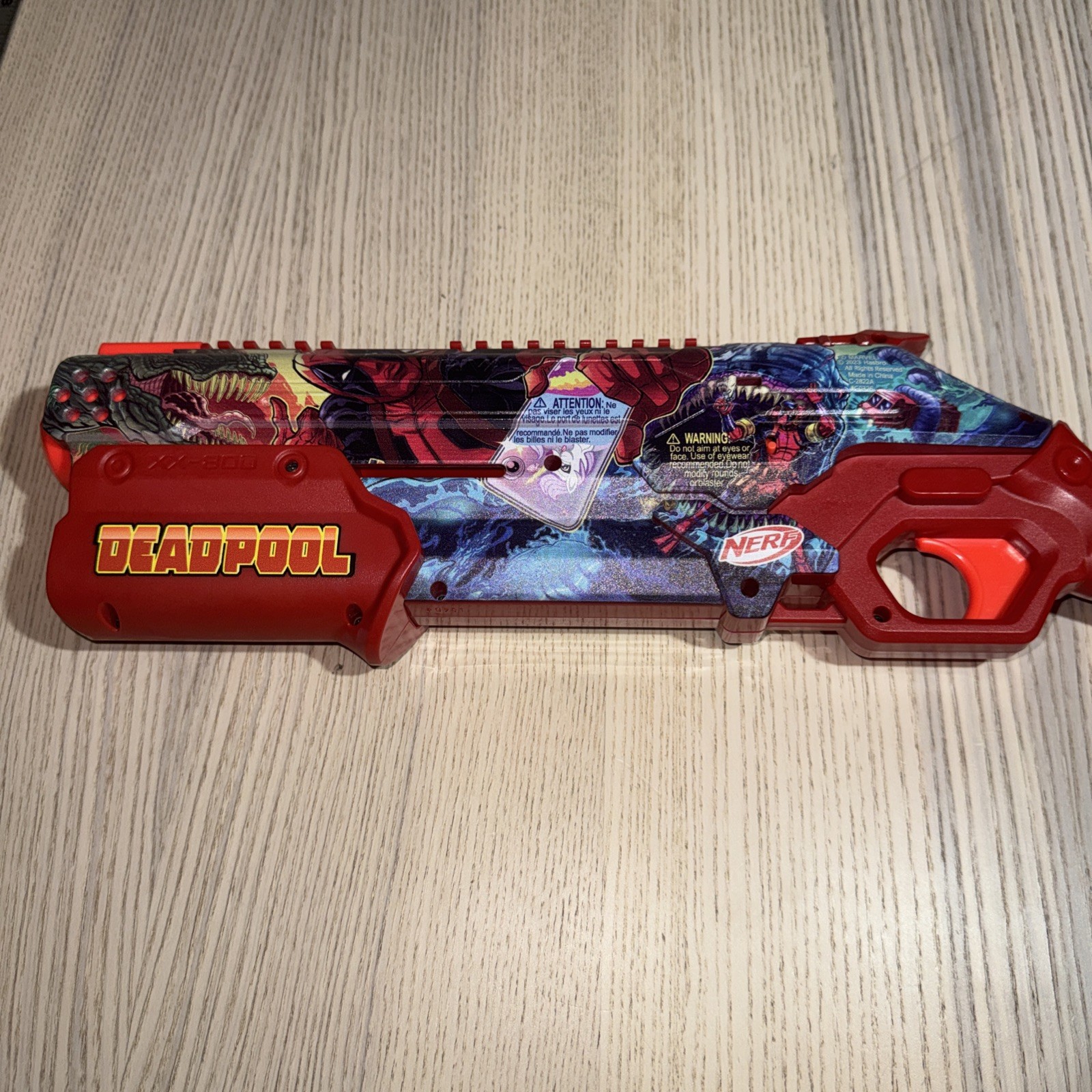 Nerf Rival Deadpool Blaster Marvel Pump Action Breech Load Special Edition Toy