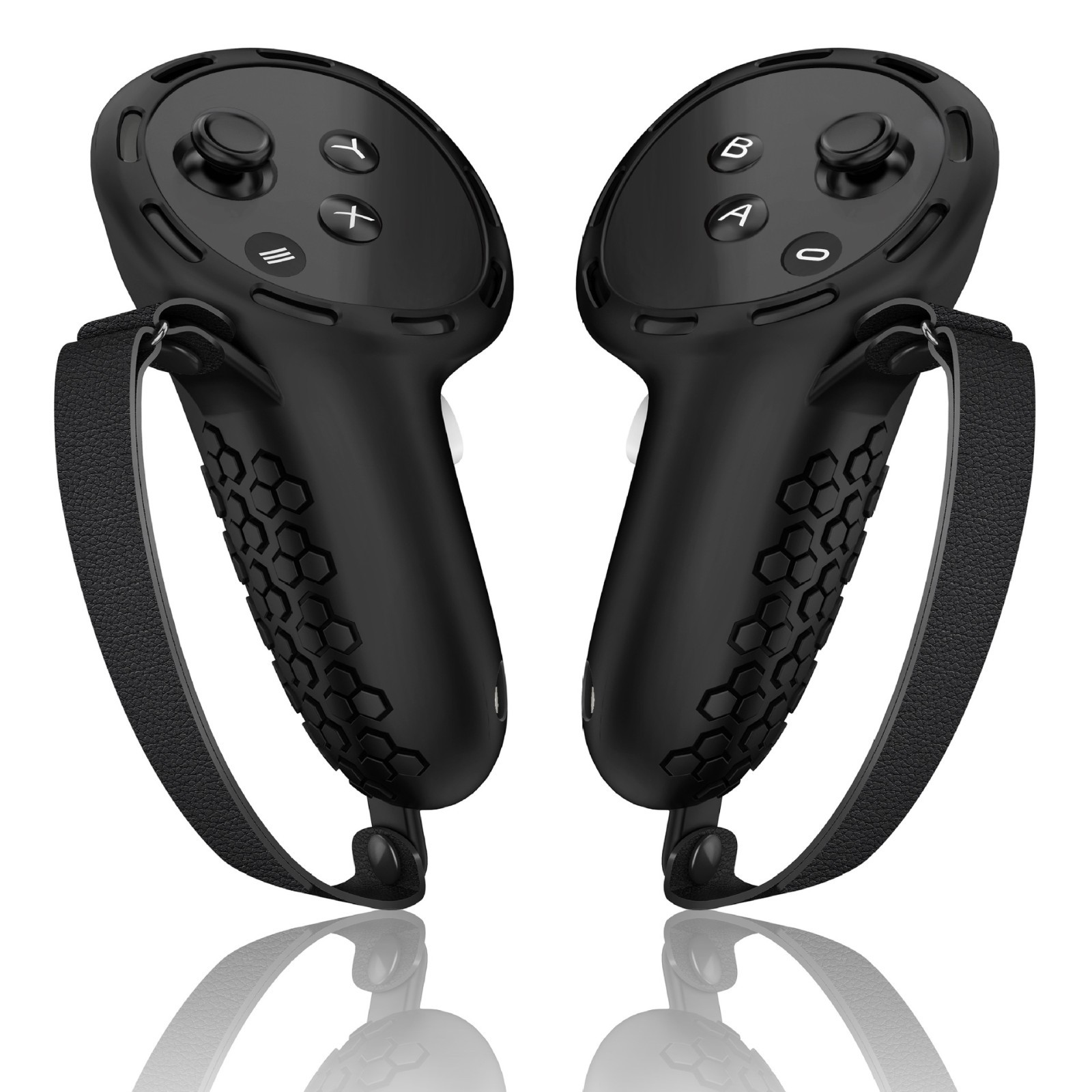 Navor Grip Cover Compatible with Meta Quest 3/3S Controllers, Black