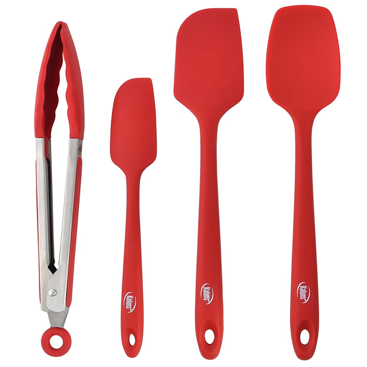 Kaluns Silicone Spatula Set 4 Pcs Rubber Spatulas Silicone Heat Resistant 600°F,