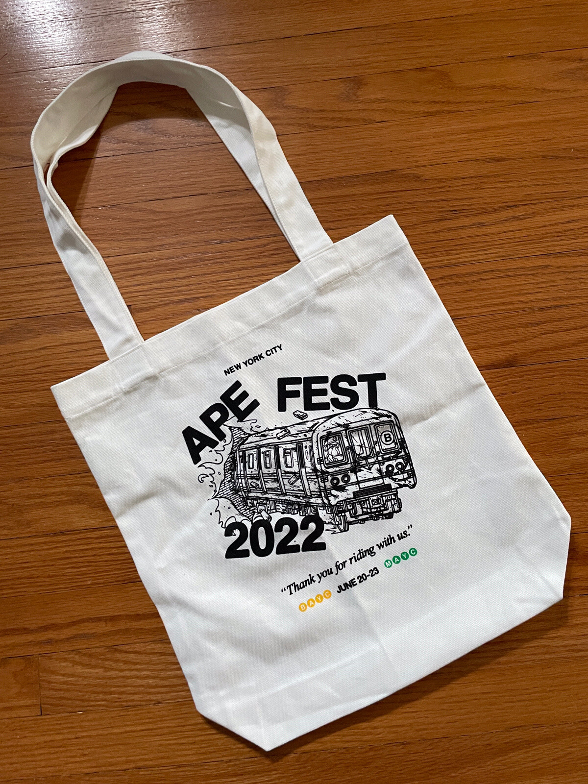 Bored Ape Yacht Club Day Tote Bag NYC ApeFest 2022 Limited White