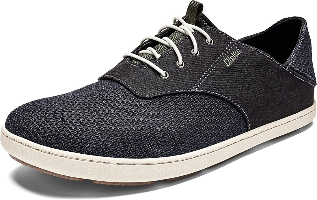 Olukai Nohea Moku Men's Boat Shoes, Black/Black, 8-13 sizes 10283 4040