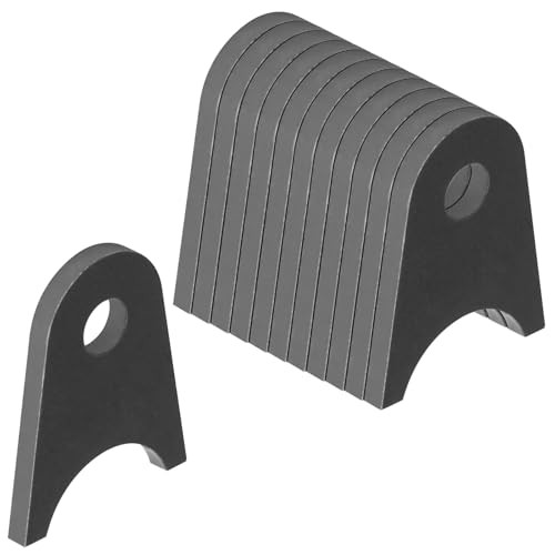12 Pack Universal Weld-On Shock Tabs Fit 1.5" Tube, 1/2" Hole, 2-1/2" Height,