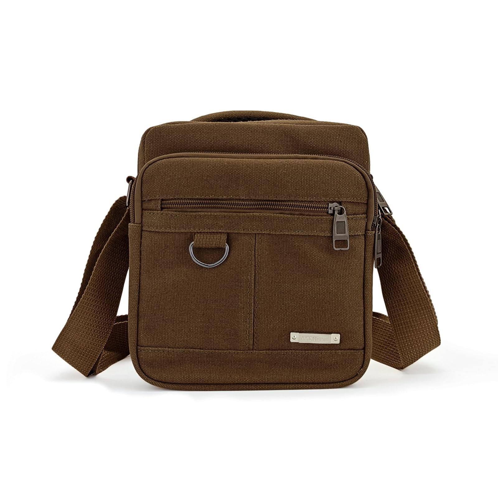 Mens Crossbody Bag, Canvas Messenger Bag for Men, Vintage Shoulder Bag with A...